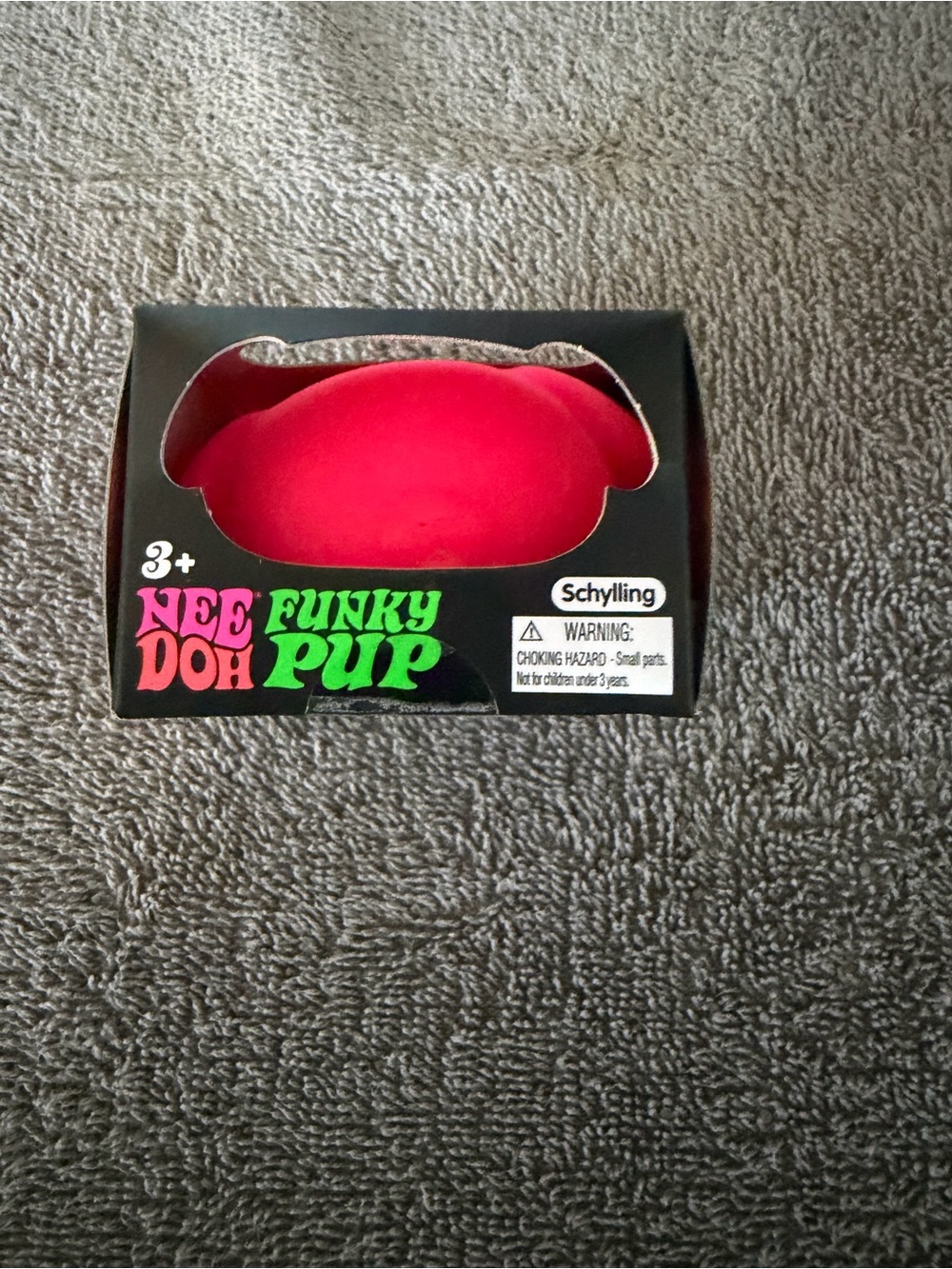 NeeDoh Funky Pup Squeezable Sensory Toy - Red